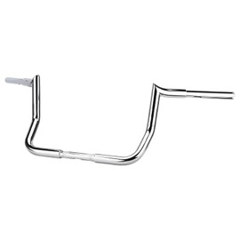 VG MOTO 12" Rise Ape Hanger Handlebar 1.25" Fat 1" Clamp Handle bar Motorcycle Miter Meathook Bars Replacement for Harley Touring Model 1986-2023 Street Glide Electra Glide Classic Ultra Limited