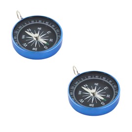 Boguish 2 Pcs Pocket Compass, Survival Sports Navigation Compass with Key Ring for Outdoors Camping Hiking