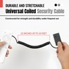 [5 Pack] Universal Coiled Security Cable Bulk Pricing Available -
