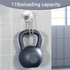 WellMade 2 Pack Brushed Stainless Steel Suction Cup Hooks for