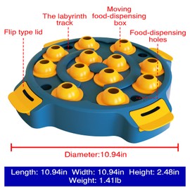 TIOASH Pet Puzzle Toys,Puppy Treat Food Feeder,Dog Enrichment Toys，Slow Feeder Bowl for Pets,Puppy IQ Training and Mental Enrichment，Interactive Treat Dispensing Dog Enrichment Toys