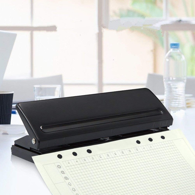 Mollytek 6 Hole Punch, Notebook, Movable, Hole Punch, 6 Holes,