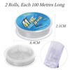 MAIHUO 2 Roll Clear Fishing Line,0.45mm Fishing Wire,Fish Thread, 200M