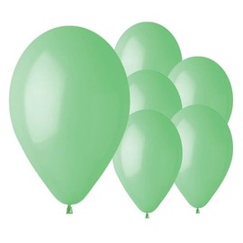 Biobased Natural Rubber Latex Balloons 33cm / 13 in (Mint Green, Pack of 50)