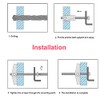 cSeao 10-Pack 1/4"-20 Heavy Duty Drywall Toggle Bolts Anchors with