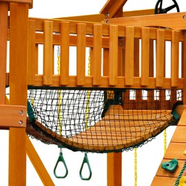 Gorilla Playsets 06-2004 Clatter Bridge Mesh Panels Add On for Swing Set Clatter Bridge, Black