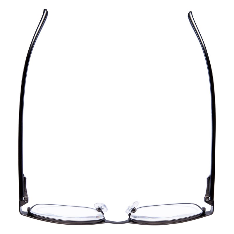 EYEGUARD Readers Metal Deluxe Rectangular Reading Glasses for Men 4.00