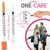 ONE-CARE Syringes 0.5 ml/cc, 30G x 5/16"(8mm), Orange Cap, 10