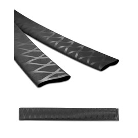 64 Inch X-Tube Heat Shrink Wrap Tubing for Rod Grips, Skid-Resistant Fishing Rod Wrap (Diameter 30mm, Black)