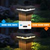 VOLISUN Solar Post Cap Light Outdoor,Solar Fence - Post Lights