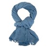 Ella Jonte Wide Men's Scarf in 3 Colours Blue Beige