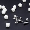 Zarique 200-Pack White Plastic Hinge Dowel Inserts with Screws for