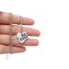 Honbay Silver Dog Bone Shaped Charm Best Friends Necklace and