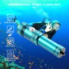 Dive Lights Scuba Diving, Super Bright Rechargeable Dive Flashlight, 4