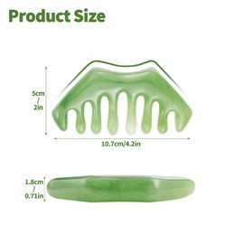 OXDFK 2 PCS Massage Comb, Guasha Scraping Scalp Comb, Multi-Functional Head Massage Tool, Facial Meridians Massager for Head Caring, Physical Therapy, Acupoint Treatment