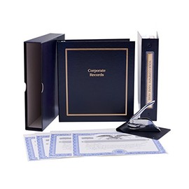 LLC Kit (Black) - Binder, Slipcase, Operating Agreement, Membership Certificates, Index Tabs & Metal Seal.