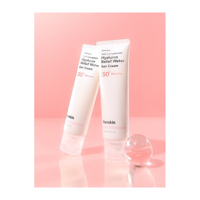 Hanskin Real Complexion Hyaluronic Relief Water Sun Cream 50ml /