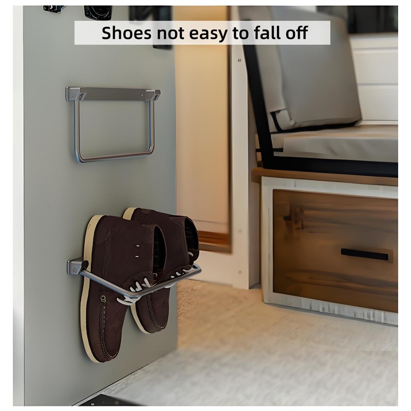 Wall Mounted RV Shoe Racks 4 Pack Foldable RV Shoes