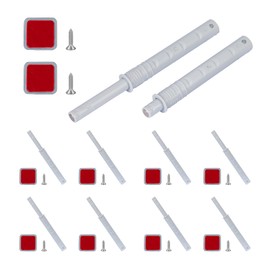 10 PCS Push to Open Door Latch Cabinet Hardware,Magnetic Push Latches Latches Hardware Soft Quiet Close Closers,for Kitchen Drawer Door