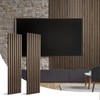 Wood Slat Wall Panel-2 Pcs Soundproof Wood Panels for Wall