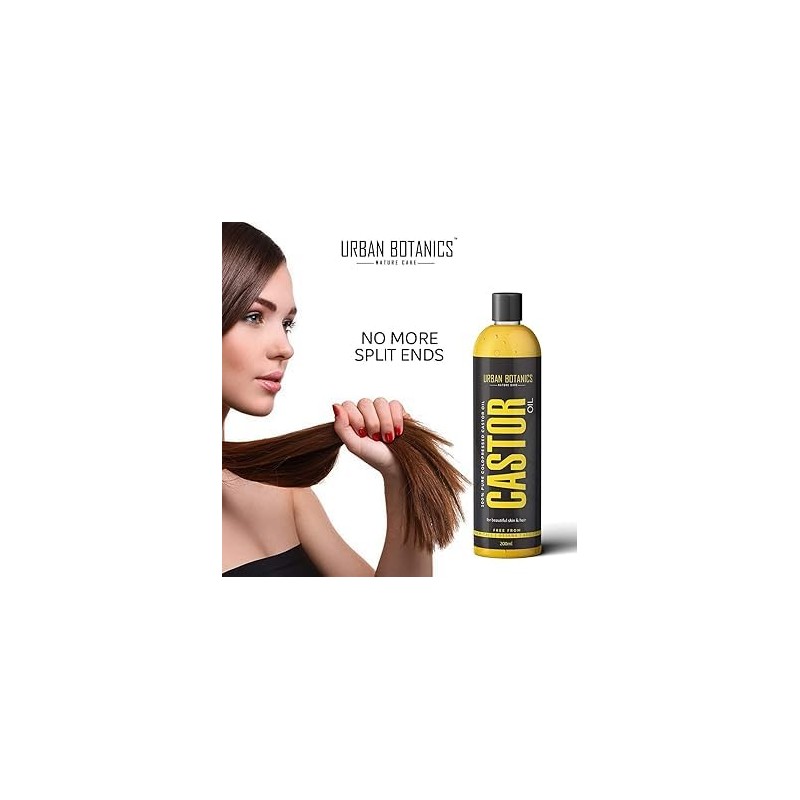 Generic Pure Cold Pressed Castor Oil for Hair and Skin,