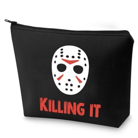 ZJXHPO Jason Horror Inspired Killing It Horror Movie Lover Zipper Pouch Makeup Bag (CA-Jason)