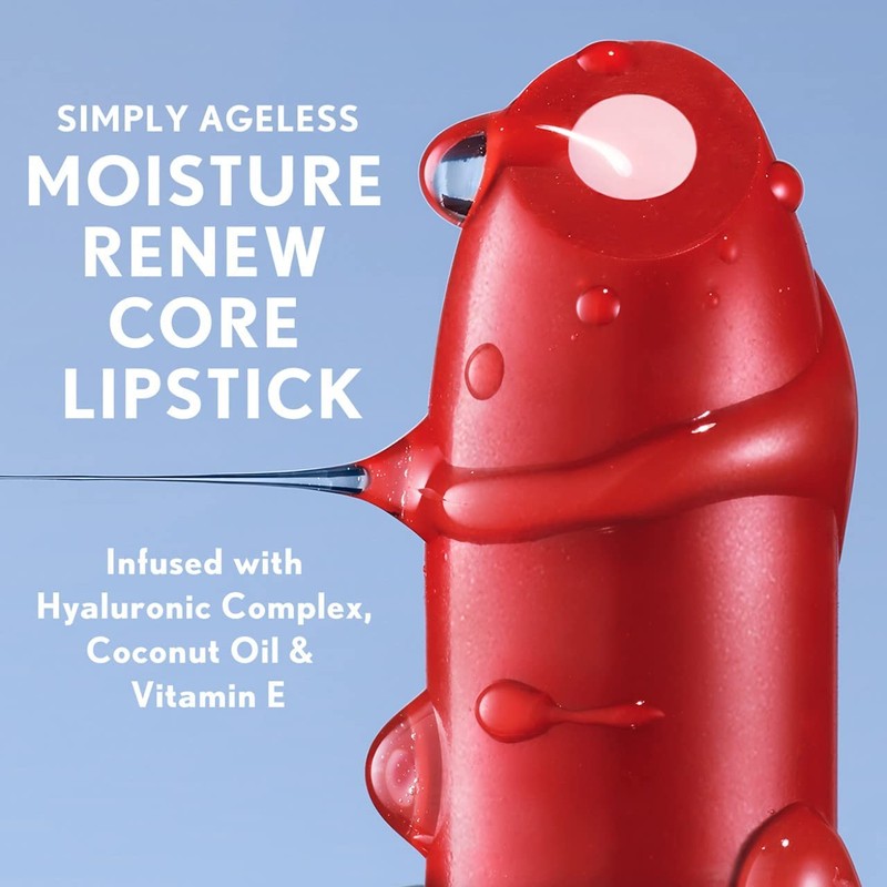 COVERGIRL Simply Ageless Moisture Renew Core Lipstick, Brave Burgundy, Pack