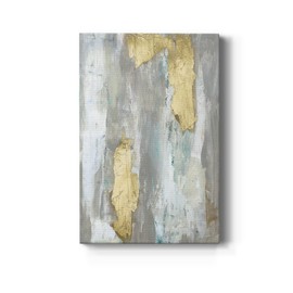 Renditions Gallery Canvas Home Decor Wall Art 8"x12" Textured Gold I Gray and Gold Abstract Art Modern Artwork for Office, Bathroom, Bedroom, Kitchen
