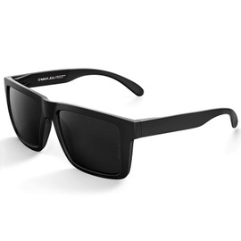 MAXJULI XXL Tamaño Doble Extra Grande Z87 Gafas de sol para hombres de cabeza grande y ancha TR90 Ultraligero UV400 Gafas de protección 8228（Black/Grey）