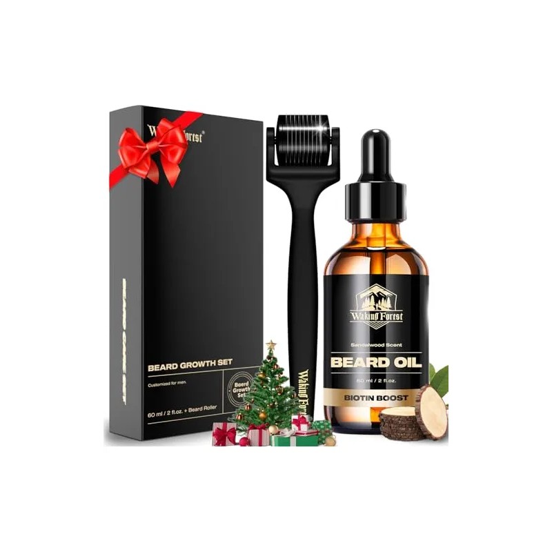 Rodillo Derma De 025 Mm Y Aceite Para Barba Kit