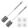 Sponge Bottle Brush Adjustable Long Handle Up to 14.5” 2-Pack