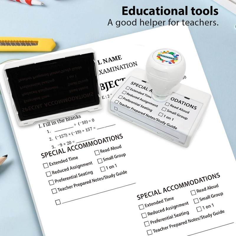 Teacher Stamps,Checkbox Grading Teacher Stamps Stamps (Black)