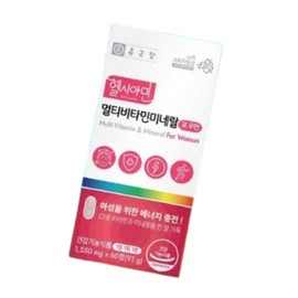 Jinshop Chong Kun Dang Women's Multivitamin Adult Women's Vitamin Comprehensive Mineral Nutrient Supplement 60 tablets / 진샵 종근당 여성 멀티비타민 성인 여자 비타민 종합 미네랄 영양제 60정