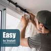 Jetec 16.4 Feet/ 5 Meters Flexible Bendable Ceiling Curtain Track,
