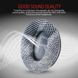 Instant-Chill Professional Bose Headphones Ear Pads, Fits Bose QuietComfort 35 ii /QC35 /QC25 /QC2 /QC15 /Ae2 /Ae2i /Ae2w /SoundTrue & SoundLink(Over-Ear), Cooling-Gel by Krone Kalpasmos – Grey Scrim