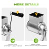 Manual Rotary Food Grater, Handheld Drum Slicer Shredder with 5