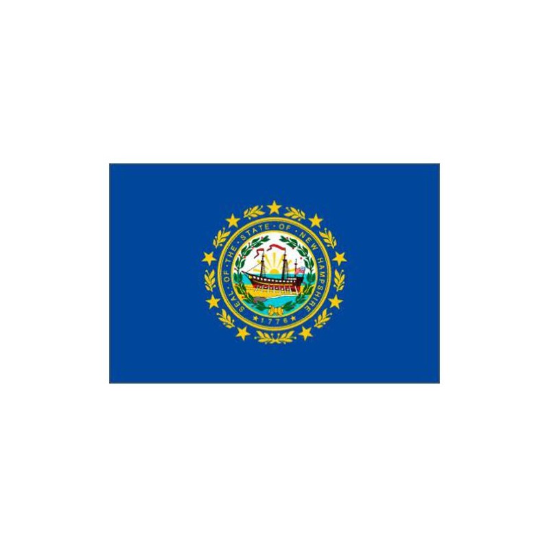 Klicnow New Hampshire (USA State) Flag 5ft x 3ft
