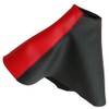 AERZETIX Gear Stick Gaiter Artificial Leather Black and Red