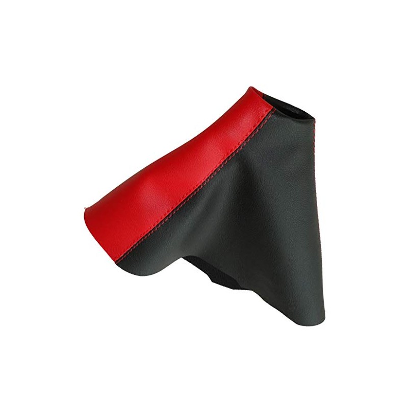 AERZETIX Gear Stick Gaiter Artificial Leather Black and Red