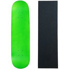 Moose Skateboard Deck Blank Neon Green 8.0" Black Grip