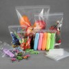 100x Zip Lock Plain Grip Seal Bags Polythene Plastic Craft