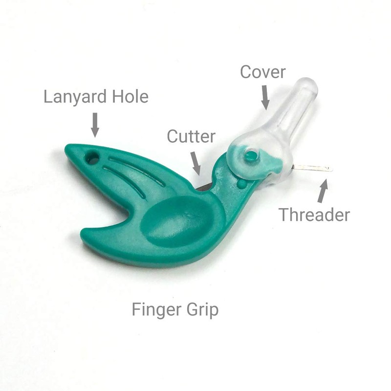 Dritz 270 Hummingbird Needle Threader , Green
