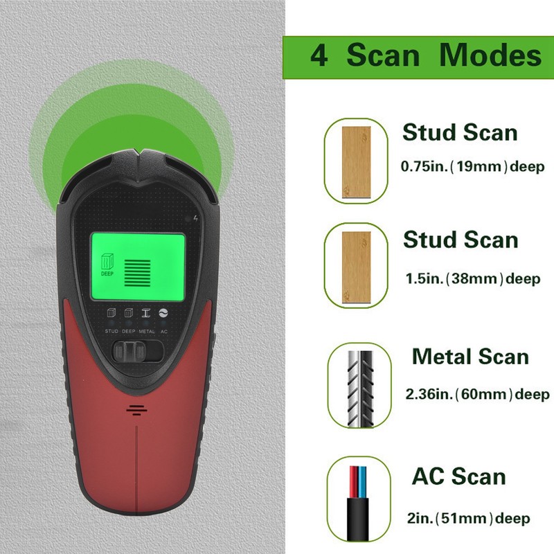 Wall Scanner 4 in 1 Function Automatic Calibration Sensor Technology