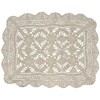 Friends Hill WS-100-01 Lunch Mat, Crochet Tile, Natural