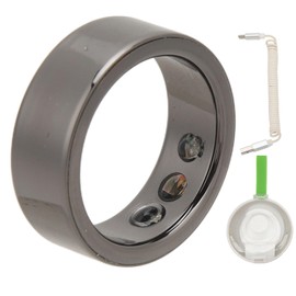 RiToEasysports Smart Ring Health Fitness for Heart Rate, Body Temperature, Blood Oxygen, Waterproof, Black (22)