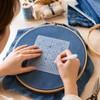 30Pcs Sashiko Stencil 4.7 x 4.7 Inch Geometric Sashiko Template