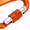 D Carabiner Clip Aluminum Alloy Auto Lock Heavy Duty D
