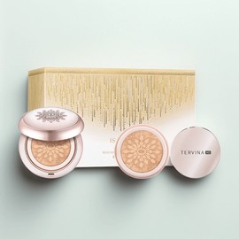 Anjumain Isa Knox Tervina Advanced Essence Cushion 15g + Refill 15g + Loose Powder 7g Set, No. 21 Light Beige × 1 / 이자녹스 테르비나 어드밴스드 에센스 쿠션 15g+리필15g+루스 파우더 7g 세트, 21호 라이트 베이지 × 1개