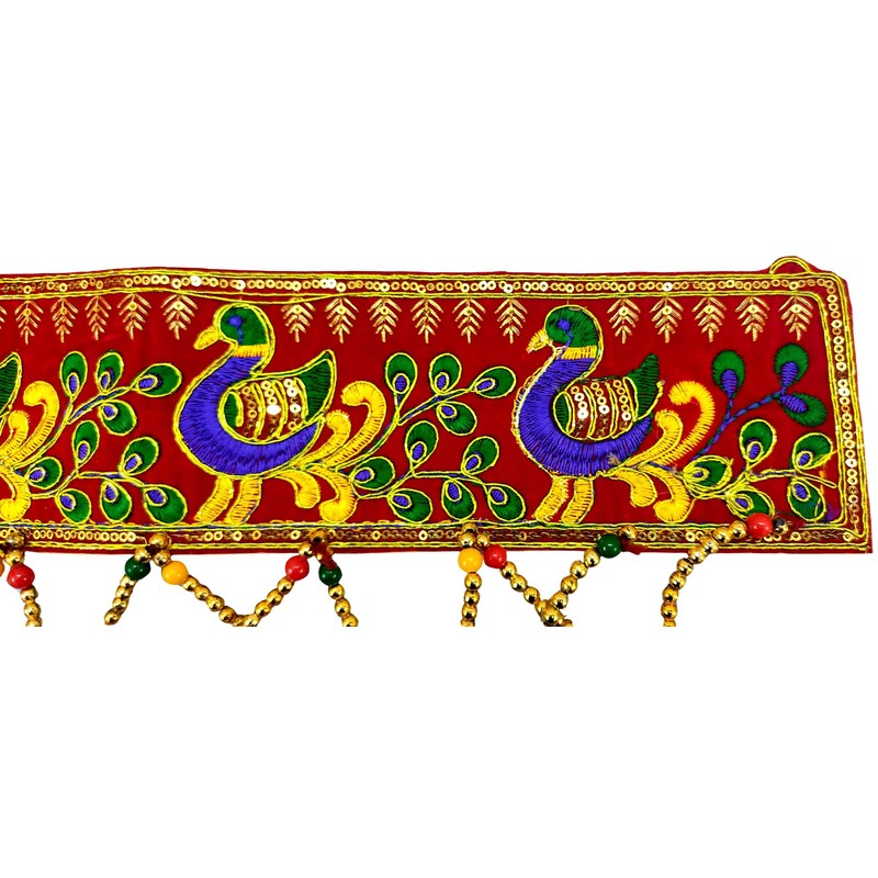 Guirnalda de puerta multicolor Toran Bandhanwal India