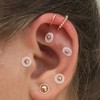 HINZIC 50Pcs Silicone Earring Backs Stopper for Piercings Clear Discs